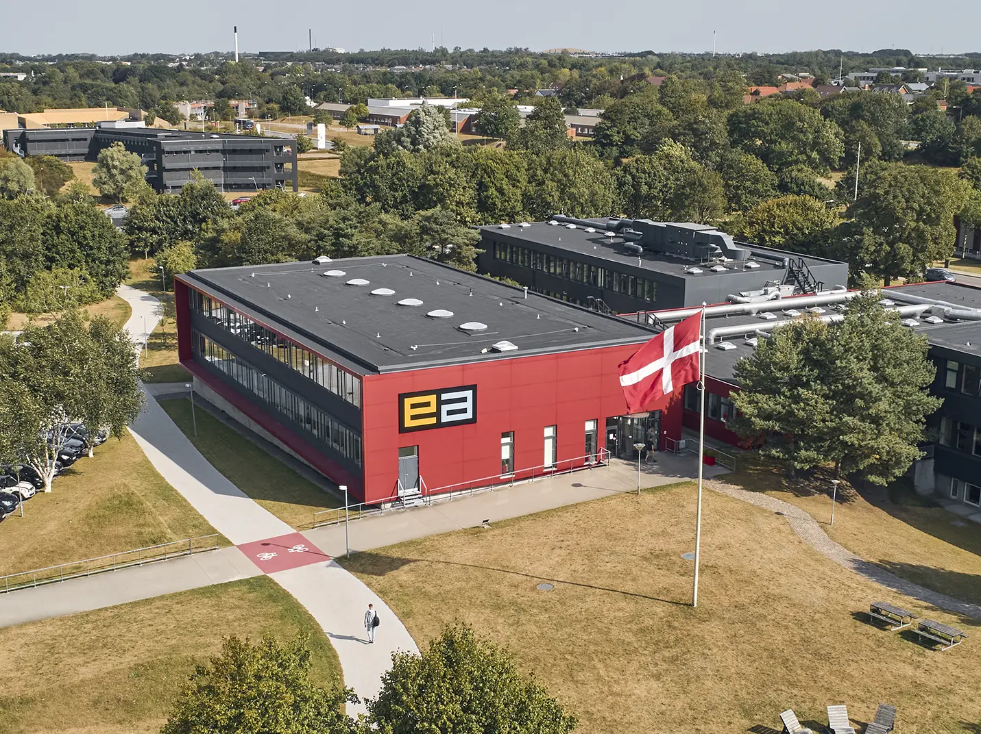 Erhvervsakademi Sydvest luftfoto