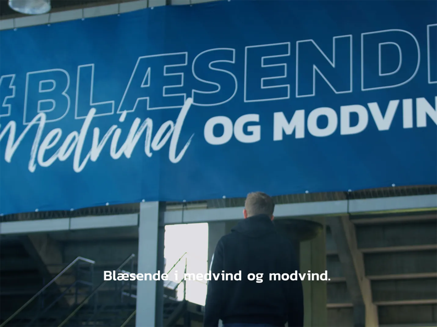 EfB banner på stadion